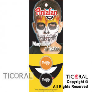 MAQUILLAJE ARTISTICO PINTAFAN NARANJA NEGRO CALABAZA 13-803 (4GR SET X 2) x 1